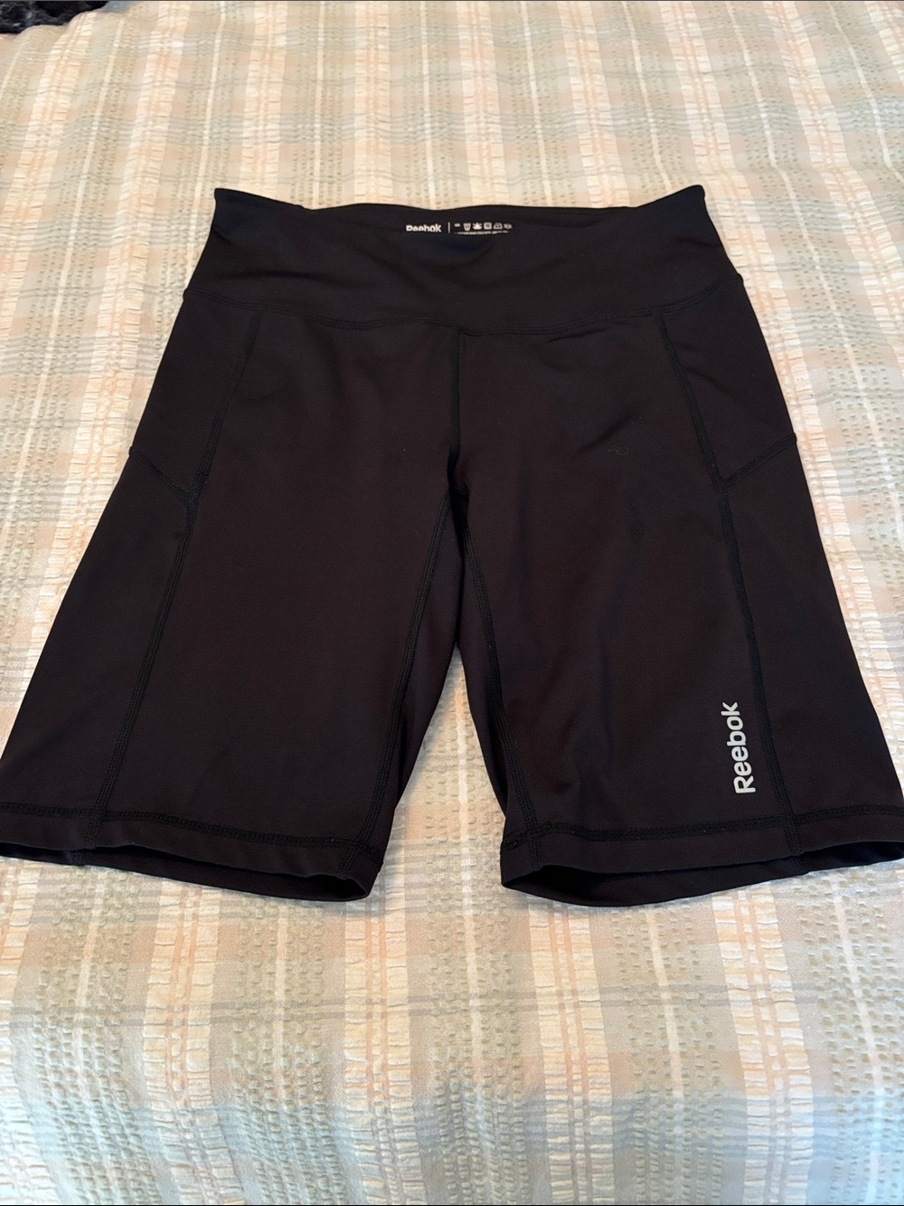 Reebok Black Women's High-Rise Bike Shorts